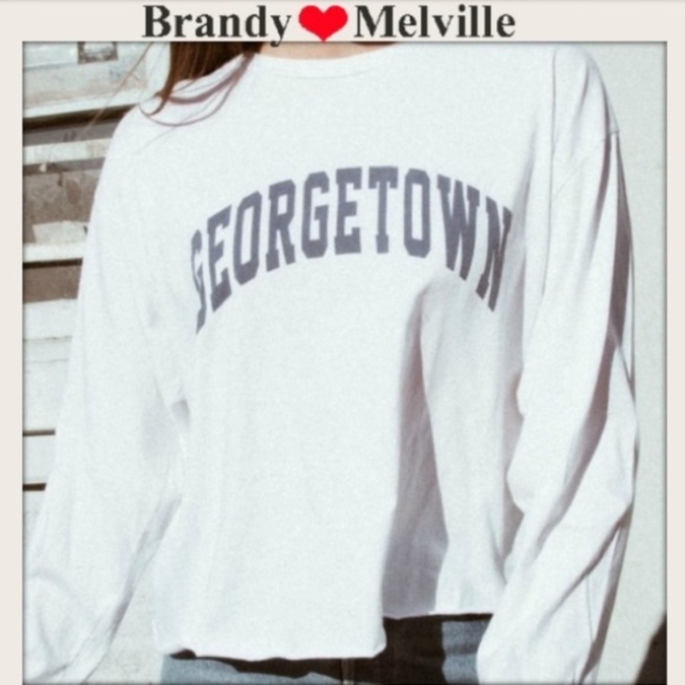 Long sleeve Georgetown top brandy Melville
